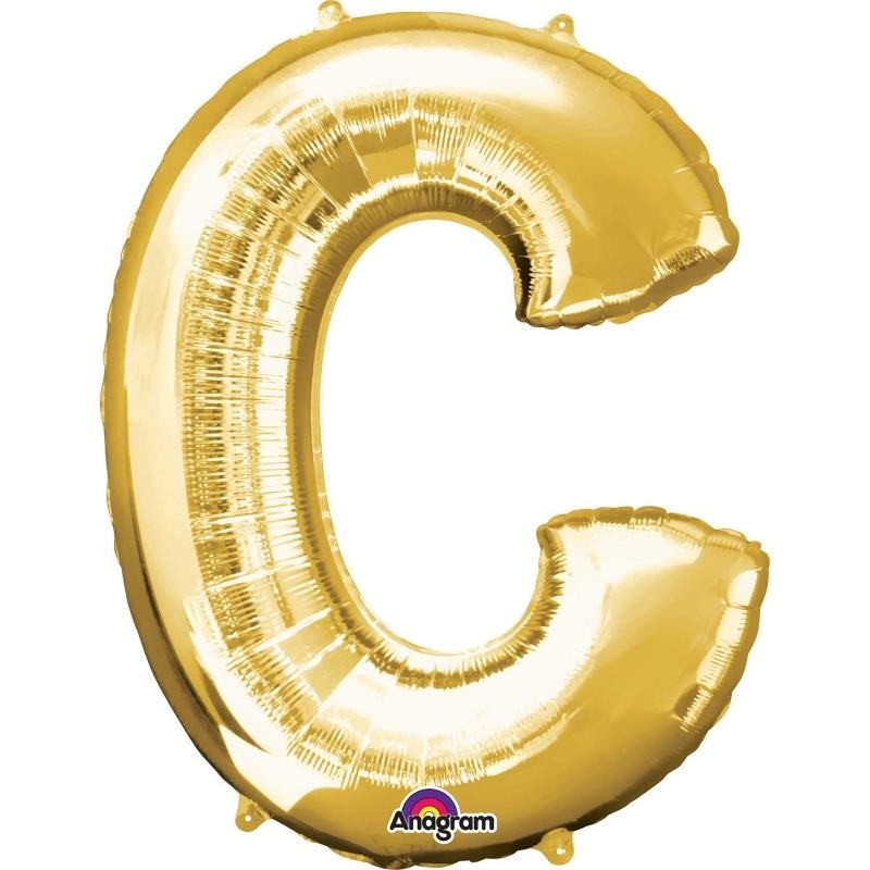 Balloon C - Gold 34 inch Anagram