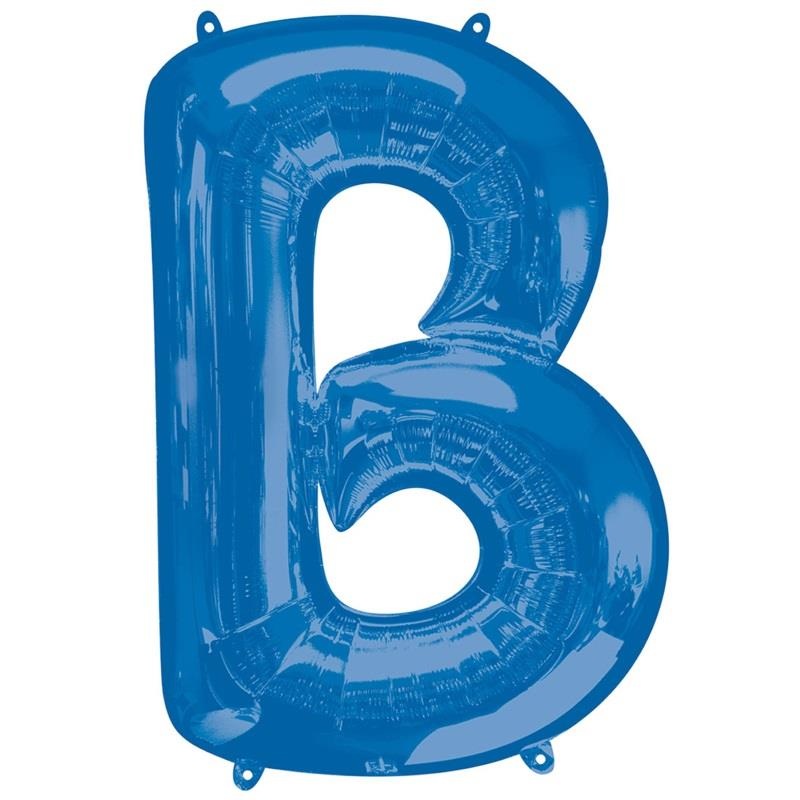 Balloon Letter B - Blue 34 inch