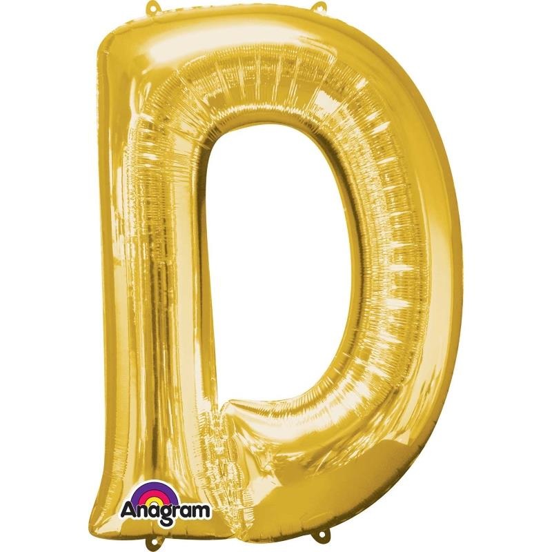 D Balloon - Gold 34 inch