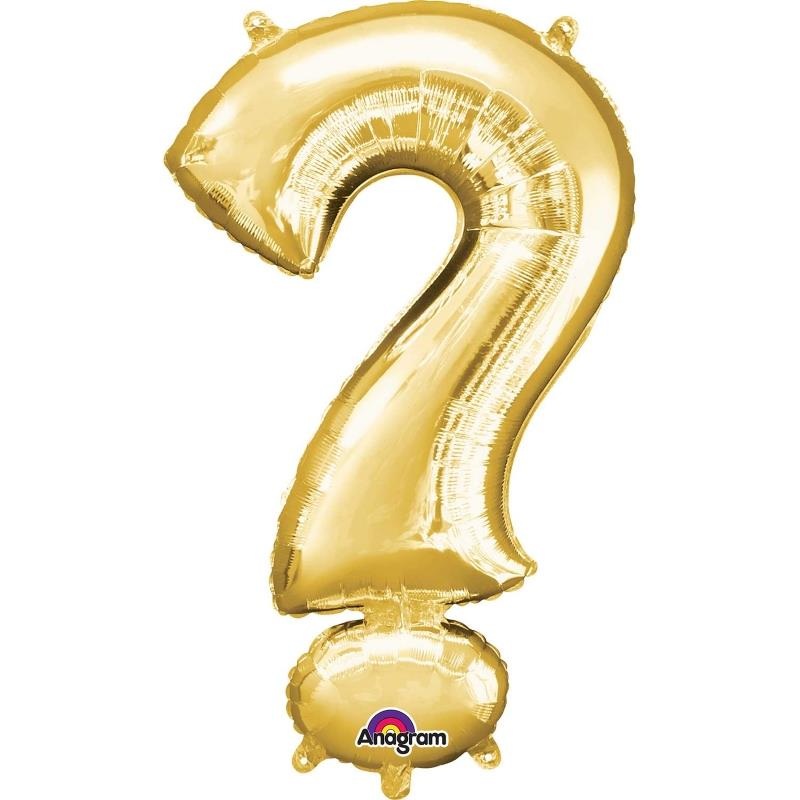 Gold Question Mark Balloon - Anagram 34 inch