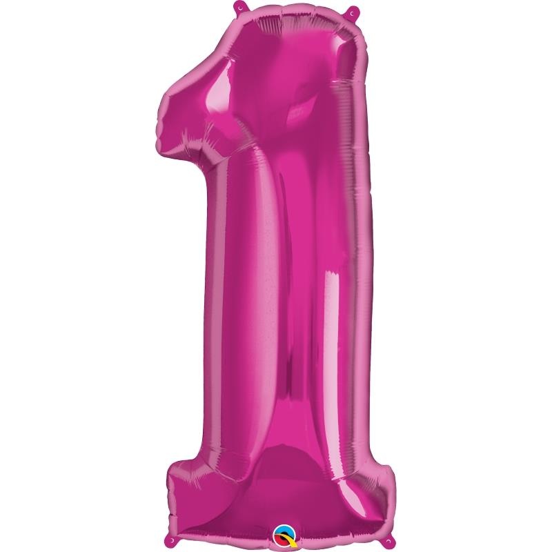 Helium 1 Balloon - Pink Qualatex 34 inch