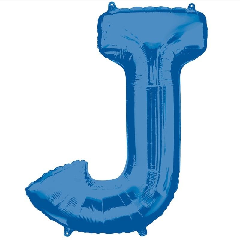 J Balloon - Blue 34 inch Anagram
