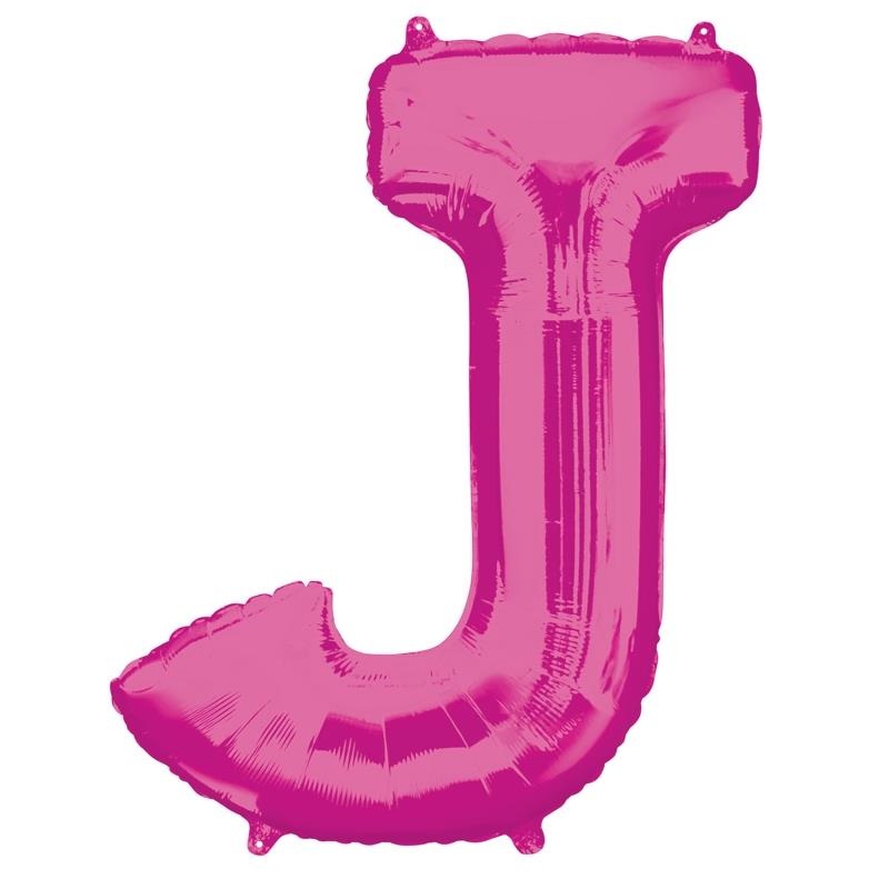 J Balloon - Pink 34 inch Anagram