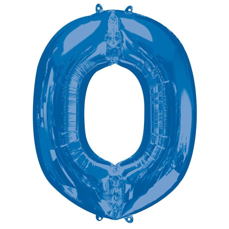 Letter O Balloon - Blue 34 inch