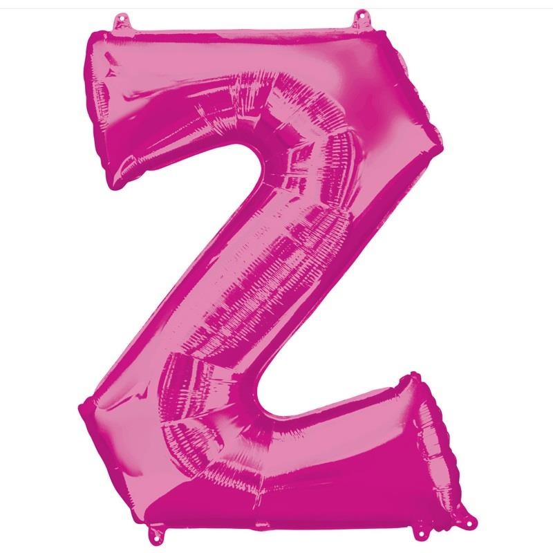 Letter Z Balloon - Pink 34 inch