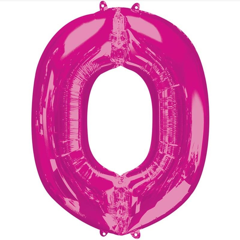 O Balloon - Pink 34 inch Anagram