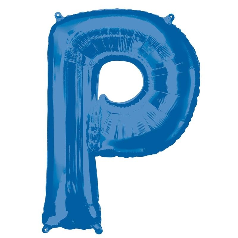 P Balloon - Blue 34 inch Anagram