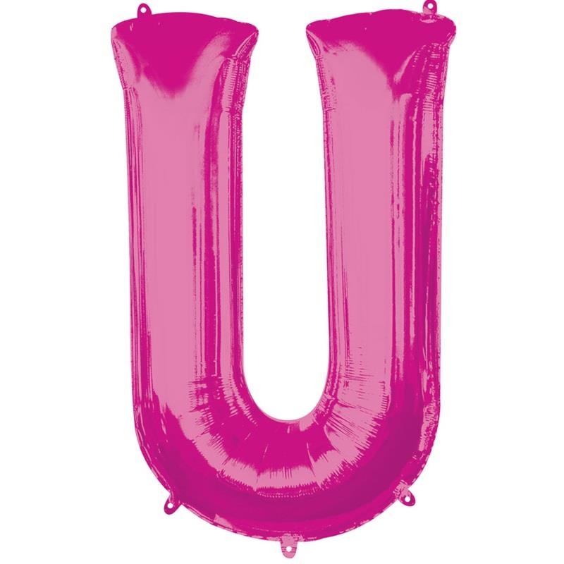 U Balloon - Pink 34 inch Anagram