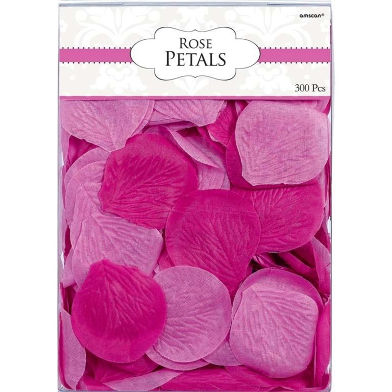 Bright Pink Fabric Rose Petal Confetti | Decoration - Buy Online