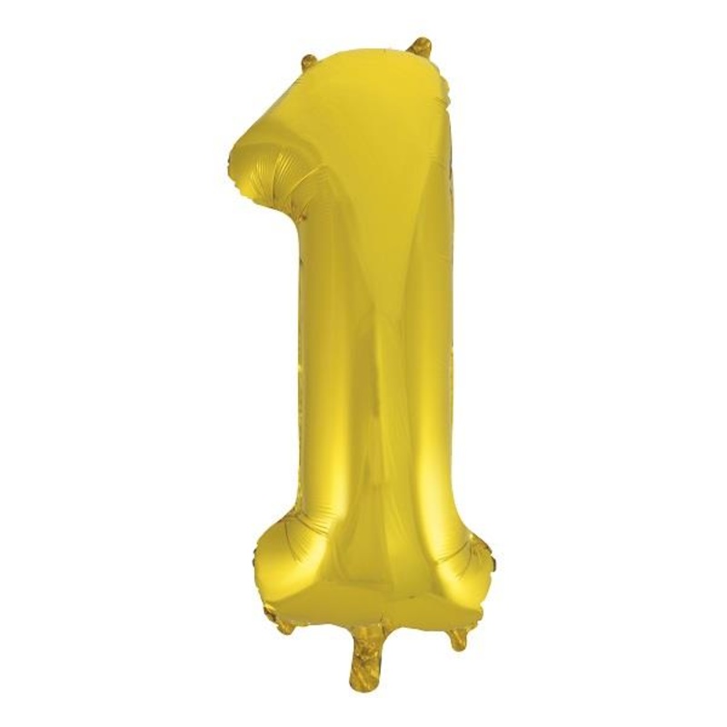 Gold Number 1 Foil Balloon