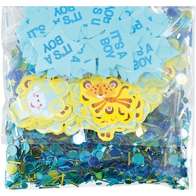 It's a Boy Baby Shower Confetti - Animals