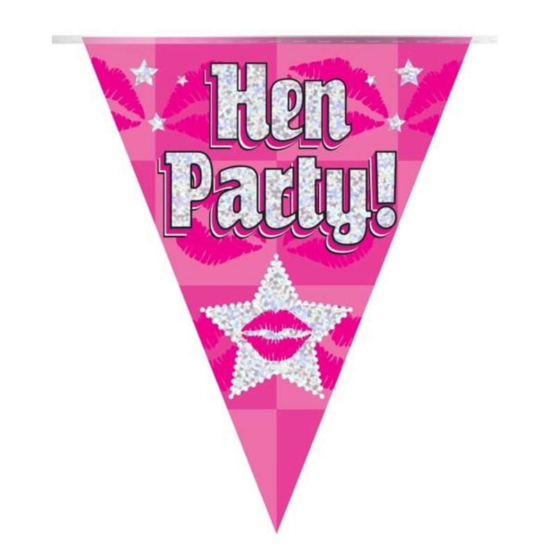 Hen Do Bunting Lips and Stars