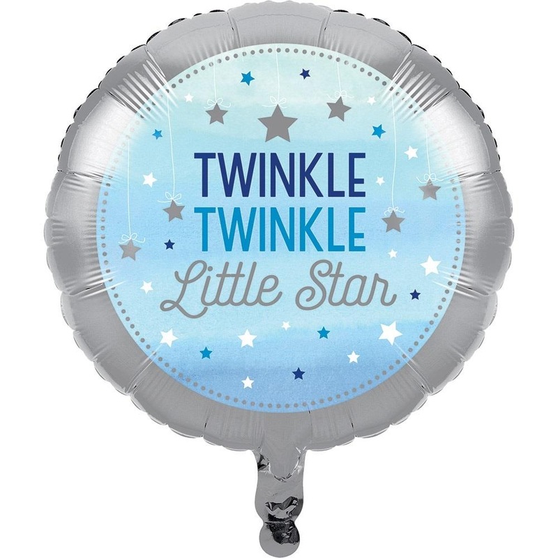 Blue Twinkle Star Foil | Helium Party Balloon - Buy Online