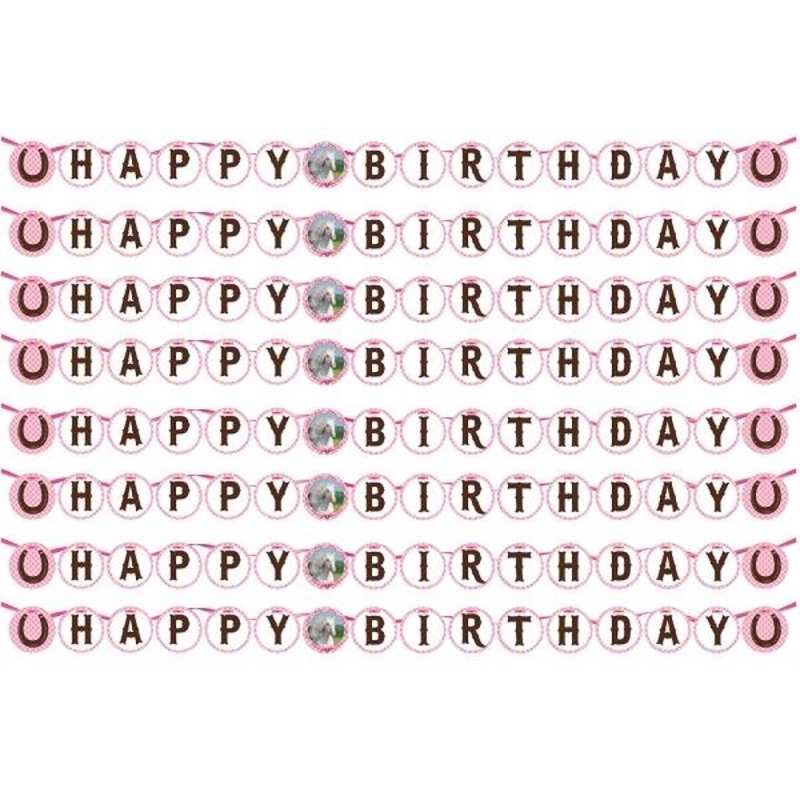 Heart My Horse Party Happy Birthday Banner | Decoration - Buy Online