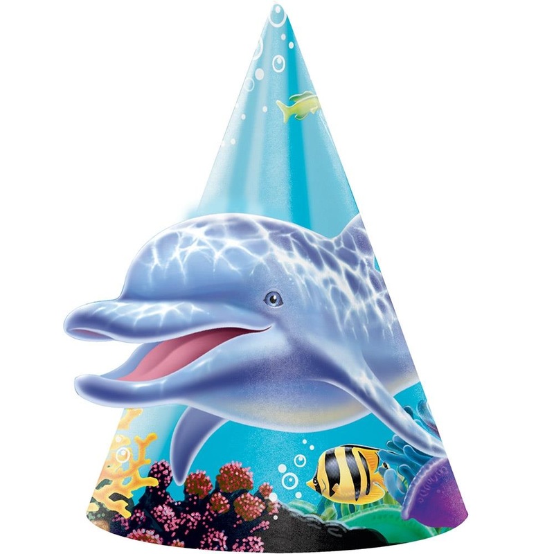 Ocean Party Favour Hats Pack of 8