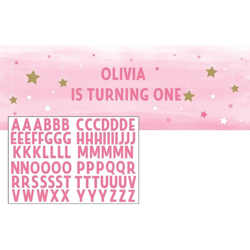 Pink Personalised Baby Shower | Birthday Banner