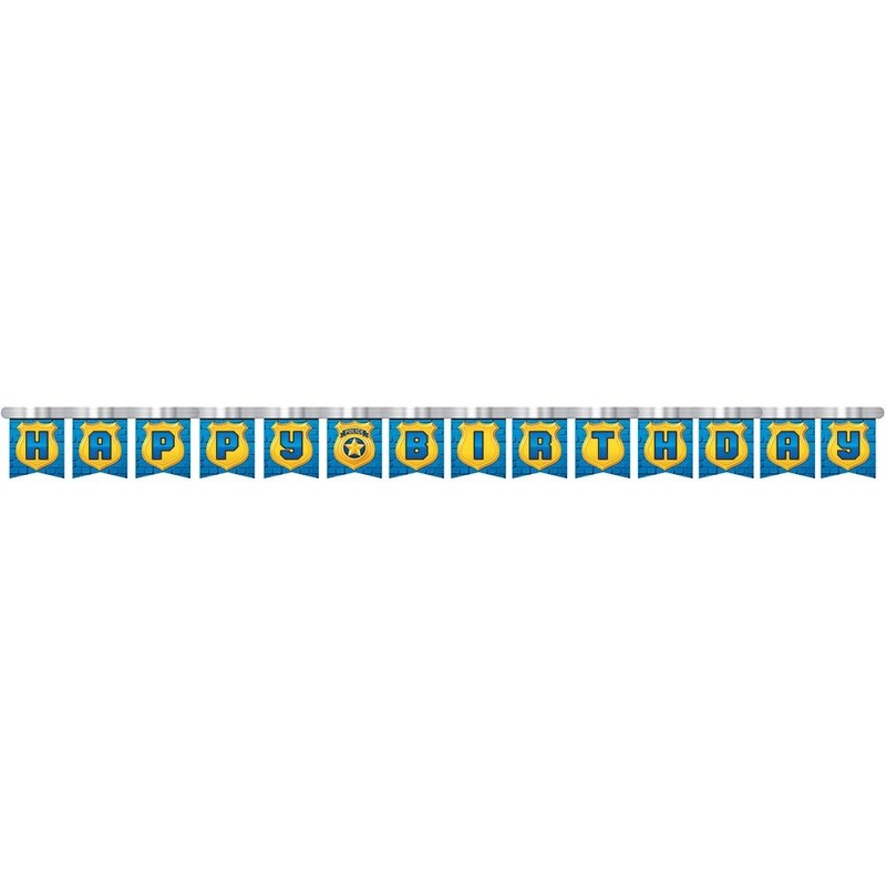 Police Birthday Banner