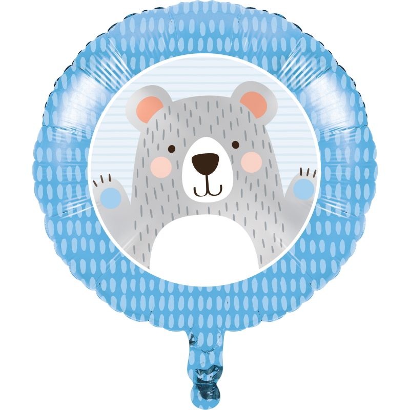 Blue Bear Foil Balloon