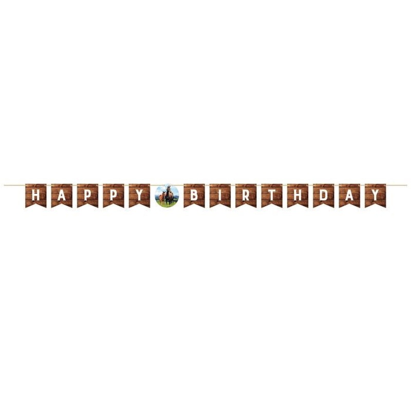 Horse Birthday Banner
