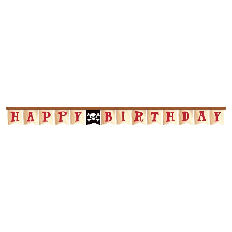 Pirate Treasure Happy Birthday Party Banner | Decoration - Buy Online