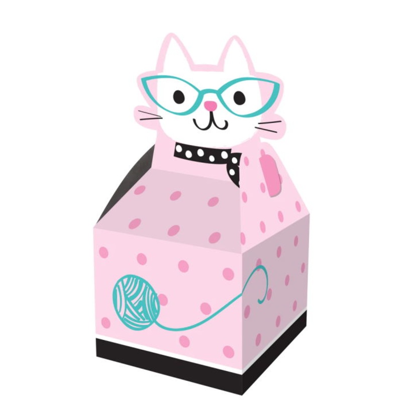 Purrfect Cat Party Favour | Treat Box Pack of 8
