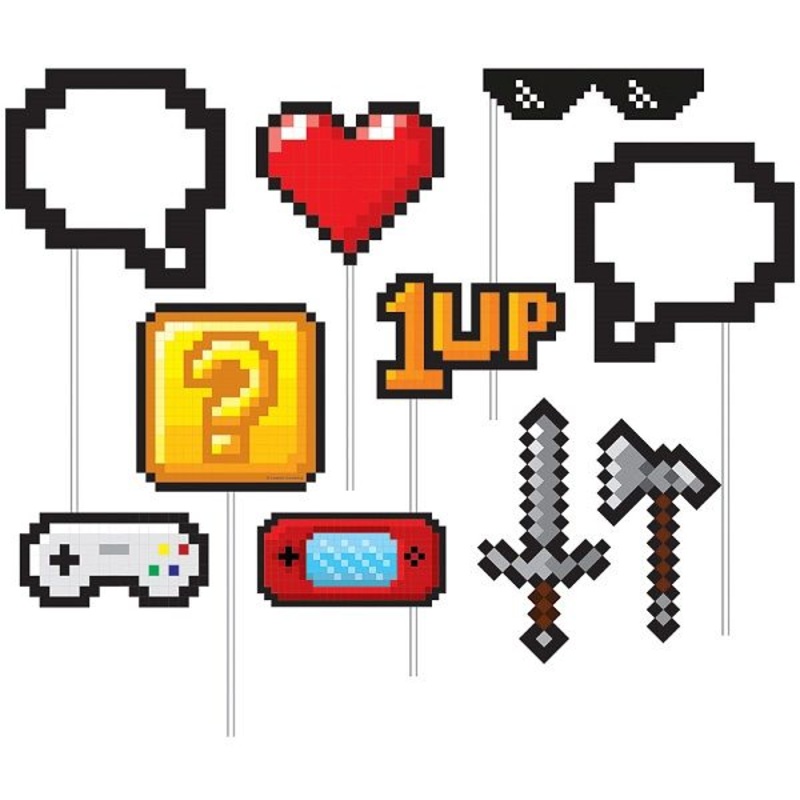 Video Game Photo Booth Props