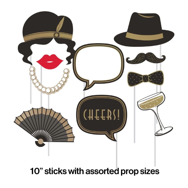 1920s Roaring Twenties Photo Booth Party Props - Buy Online
