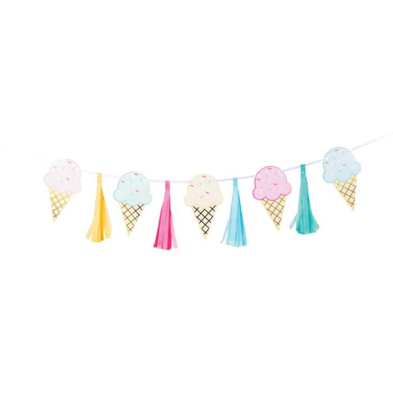 Ice Cream Tassel Garland Decoration