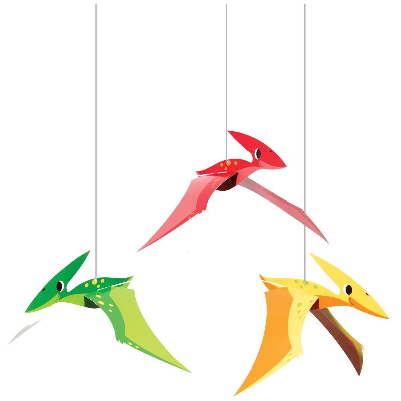 Pterodactyl Hanging Decorations Pack of 3