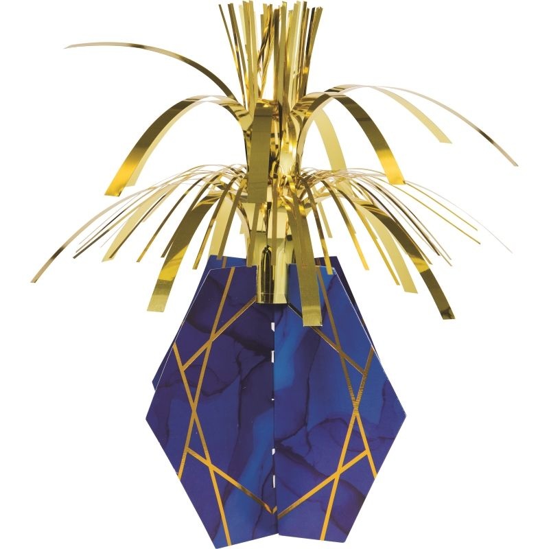 Royal Blue and Gold Table Decorations