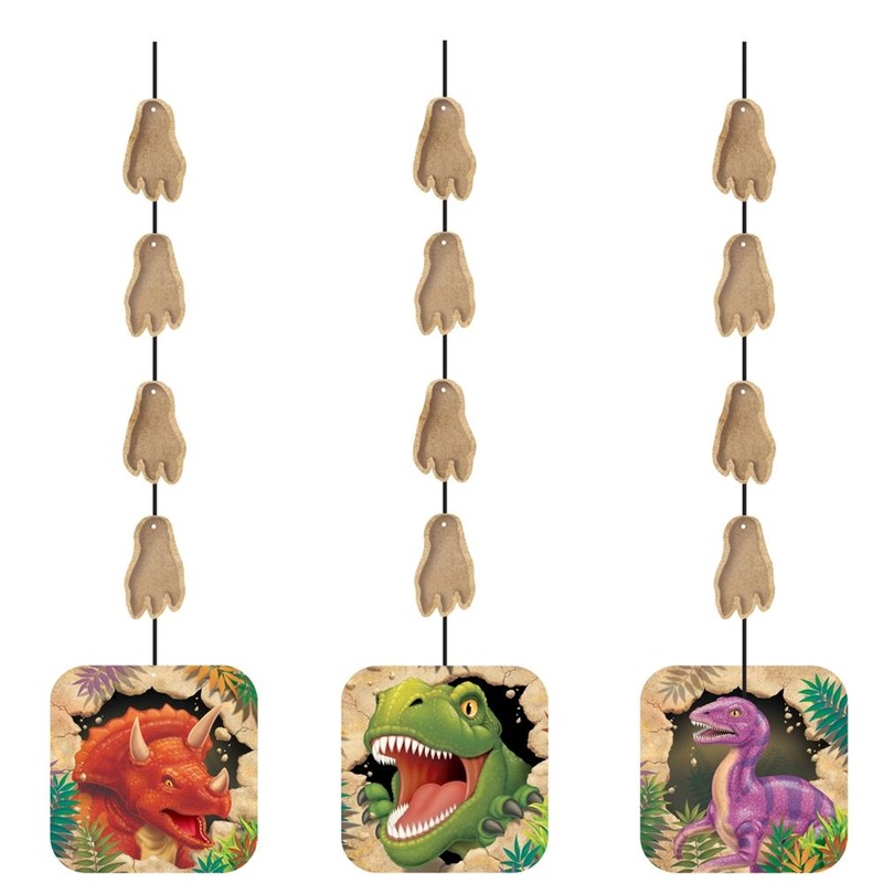 Dinosaur Blast Hanging Decorations Pack of 3
