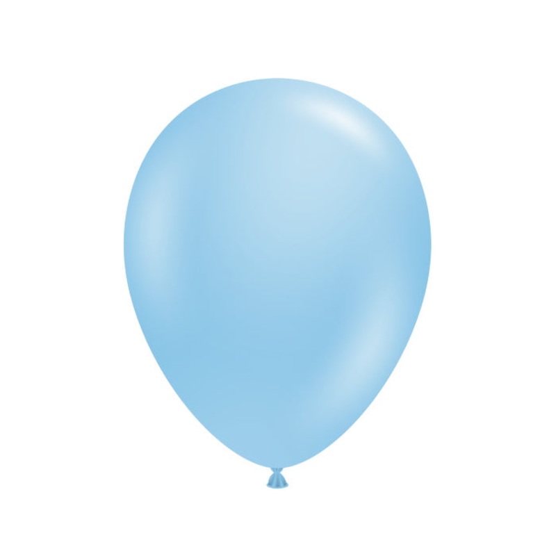 Tuftex Baby Blue Latex Balloons 5 inches