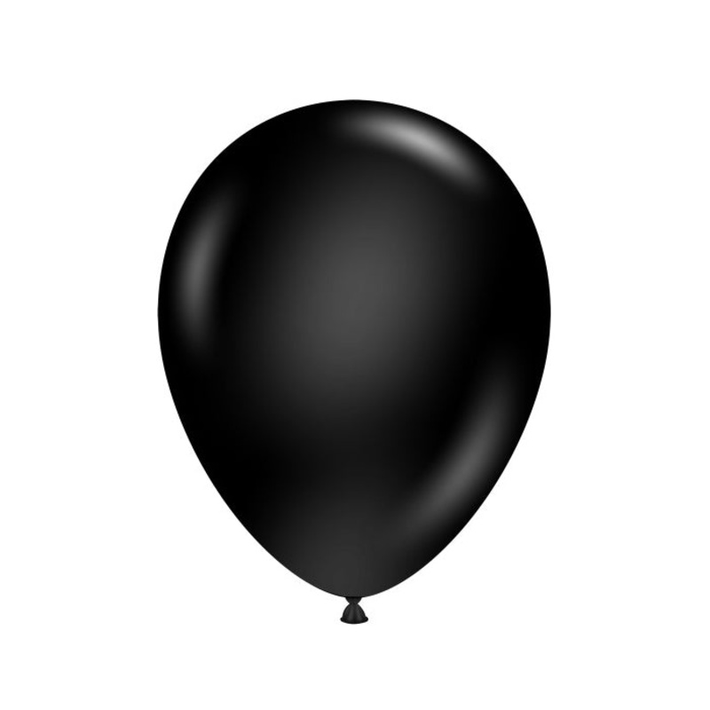 Tuftex Black Latex Balloons 5 inches