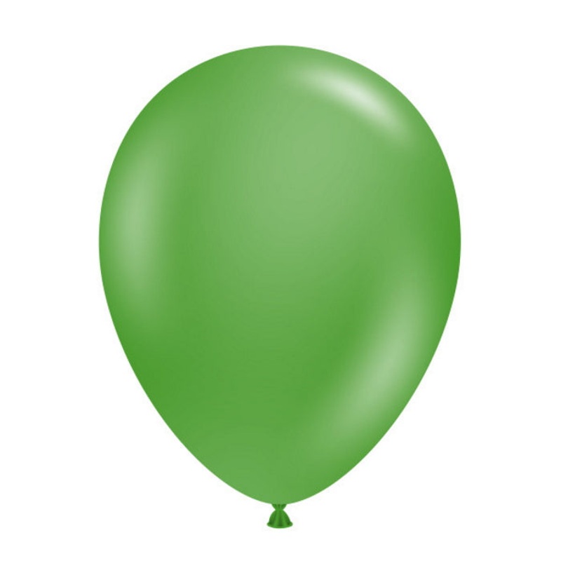 Tuftex Green Latex Balloons 11 inches