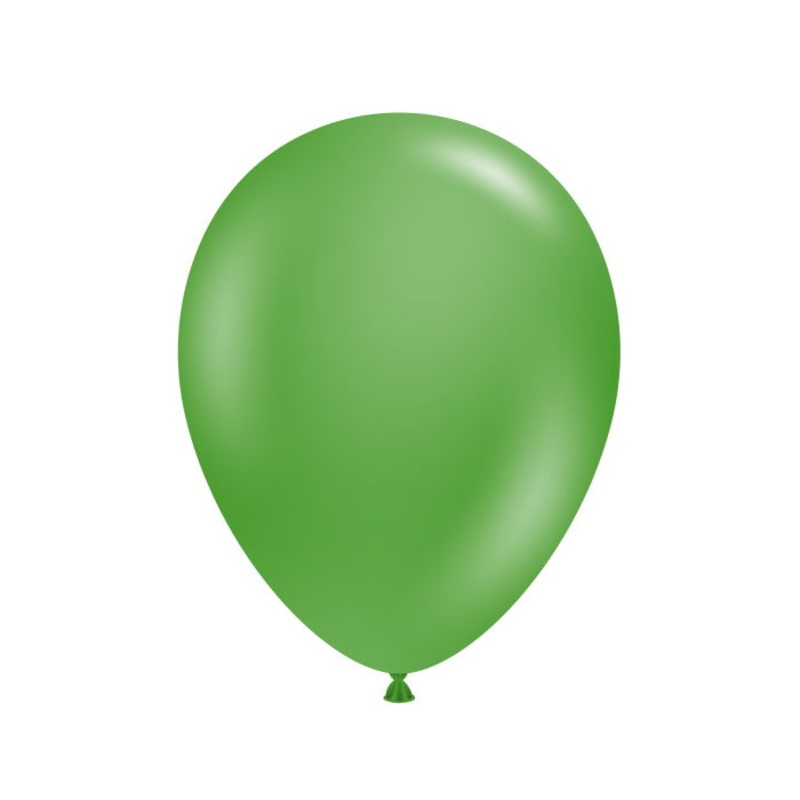 Tuftex Green Latex Balloons 5 inches
