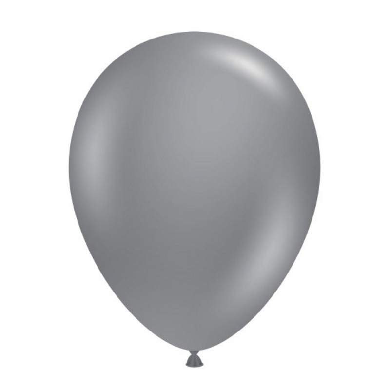 Tuftex Grey Smoke Latex Balloons 11 inches