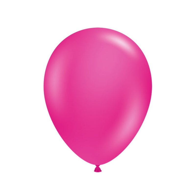 Tuftex Hot Pink Latex Balloons 5 inches