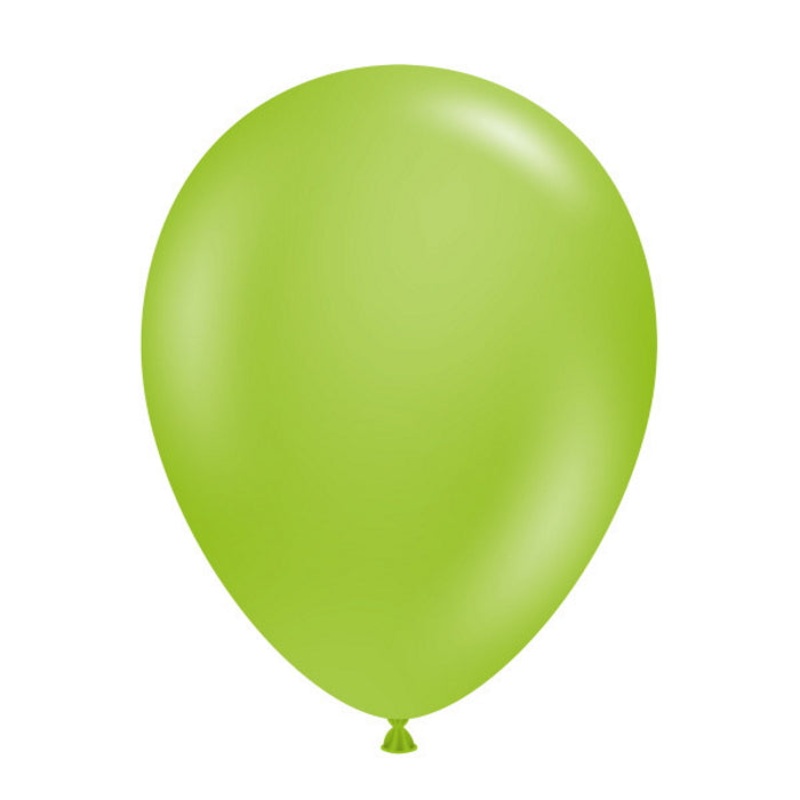 Tuftex Lime Green Latex Balloons 11 inches