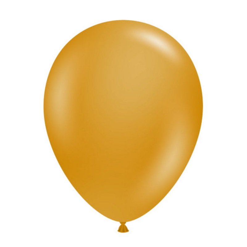 Tuftex Metallic Gold Latex Balloons 11 inches