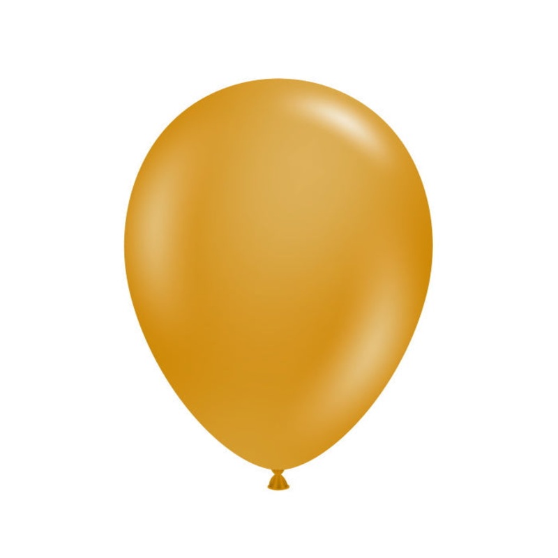 Tuftex Metallic Gold Latex Balloons 5 inches