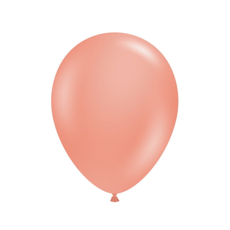 Tuftex Metallic Rose Gold Latex Balloons 5 inches