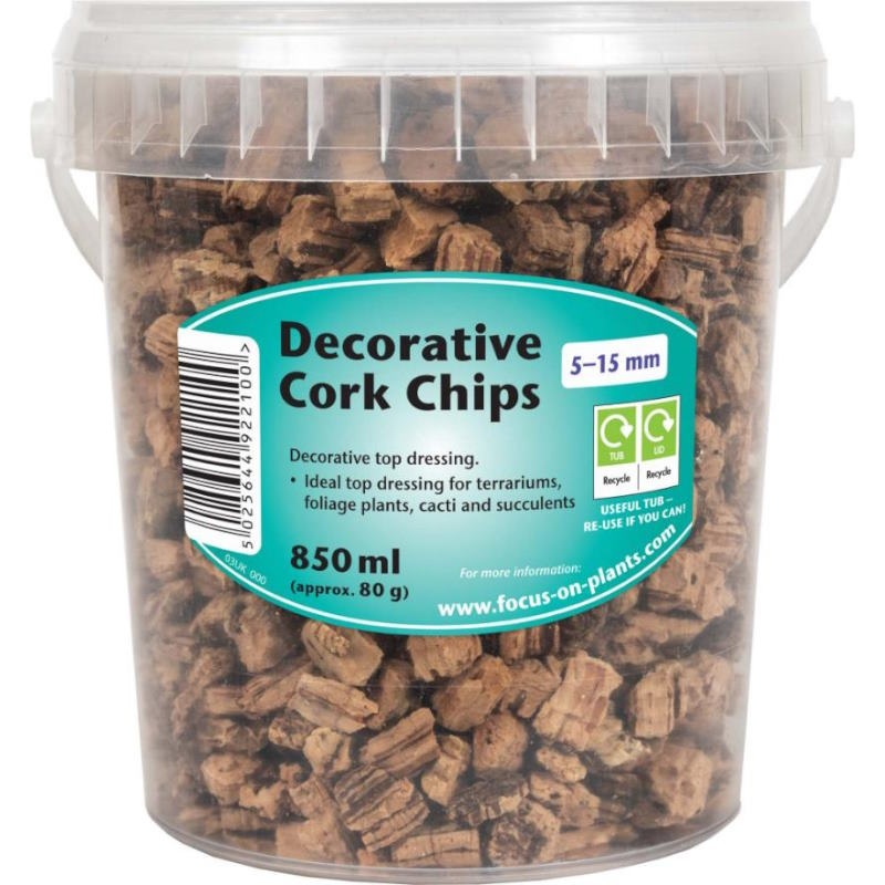 Cork Chips for House Plants 5-15 mm 850 ml