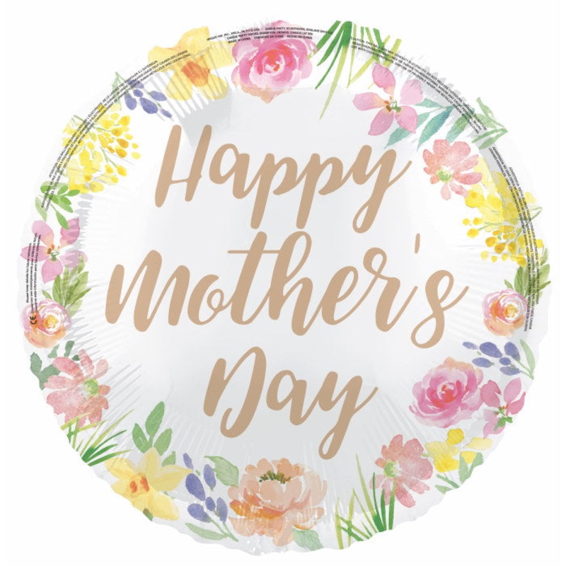 Floral Happy Mother's Day Foil Balloon 18 inches