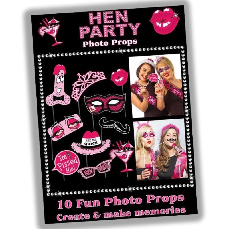 Hen Party Photo Booth Props