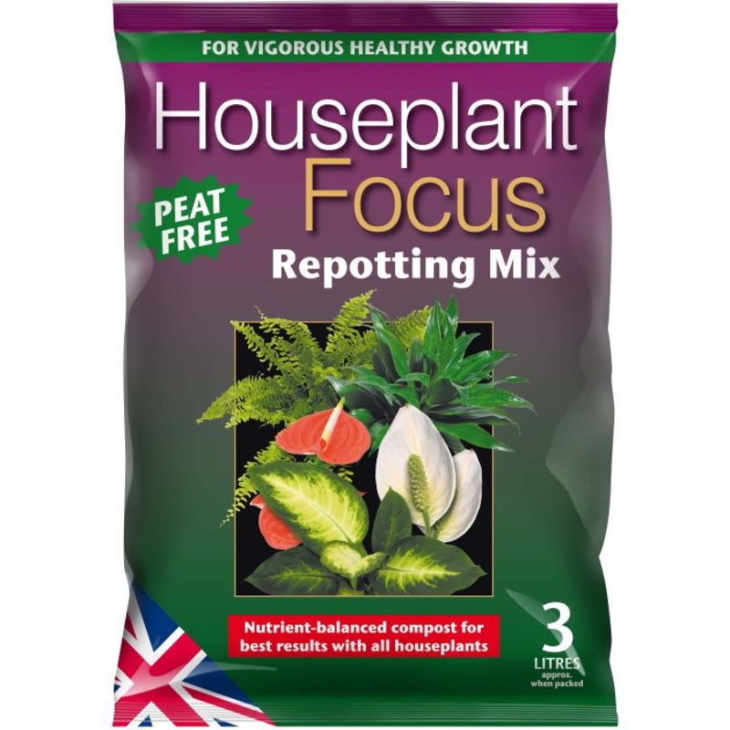 Houseplant Focus Repotting Mix Peat Free 3 Litres