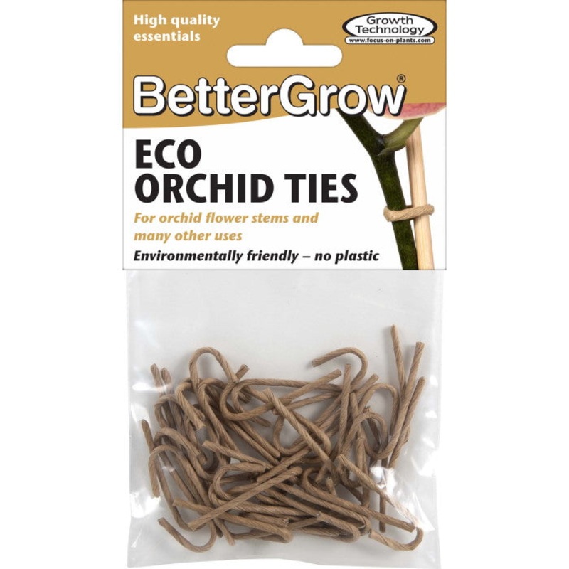 BetterGrow Brown Eco Orchid Tie Pack of 40