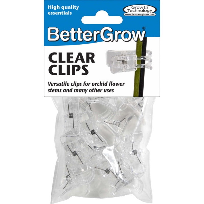BetterGrow Clear Plant Support Clips Pack of 12
