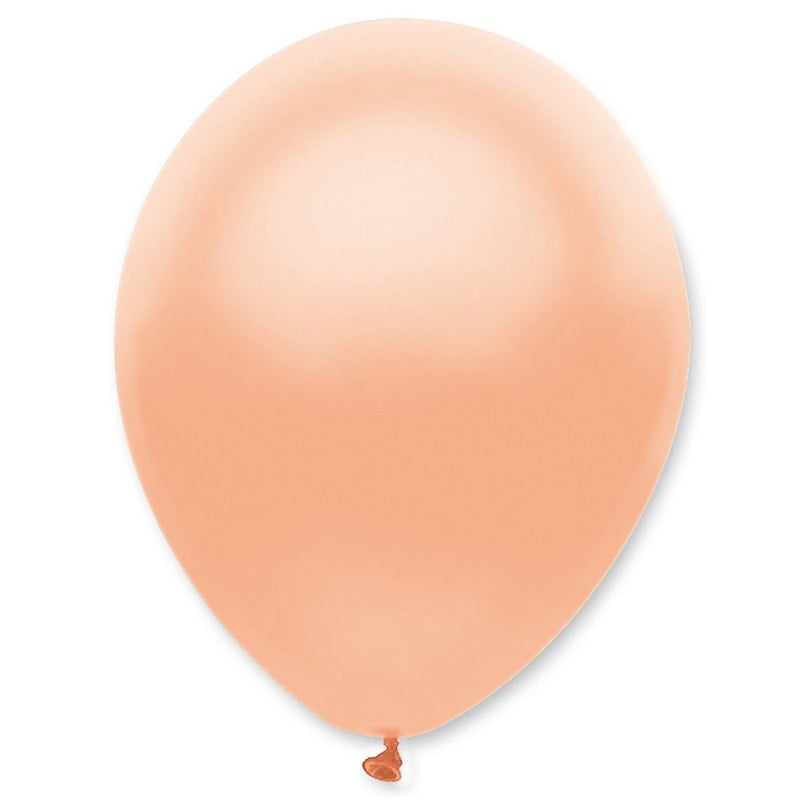 Peach Pink Pearl Helium Quality Latex Balloons Pack of 50