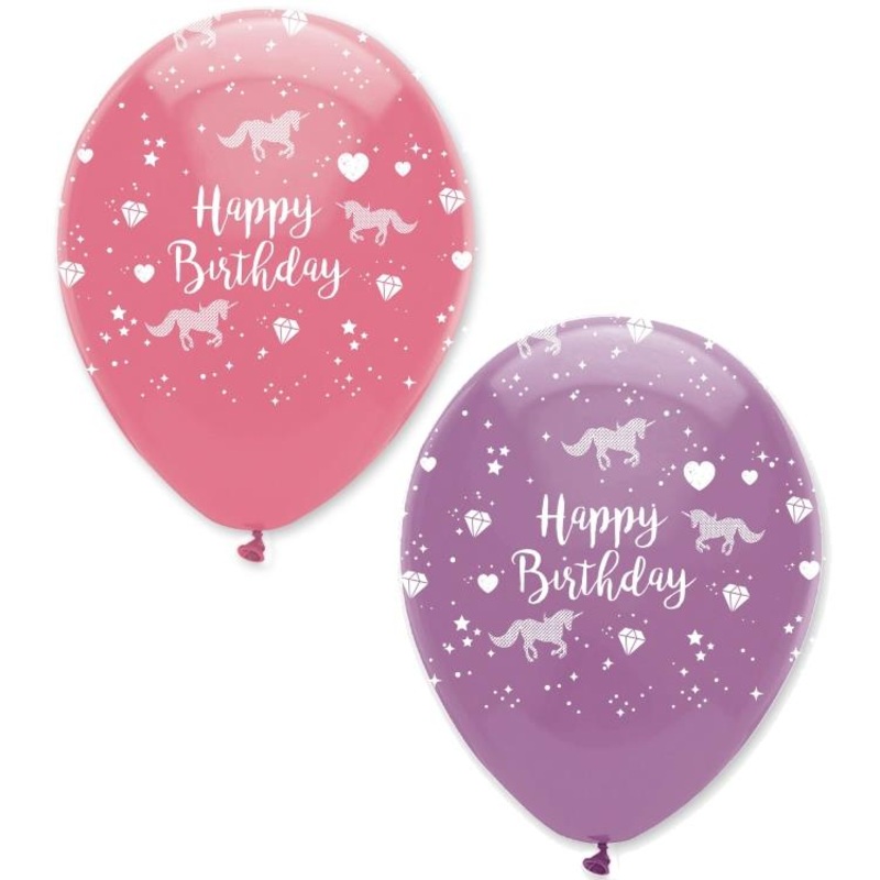 Unicorn Sparkle Party Latex Balloon | Decorations Pack of 6