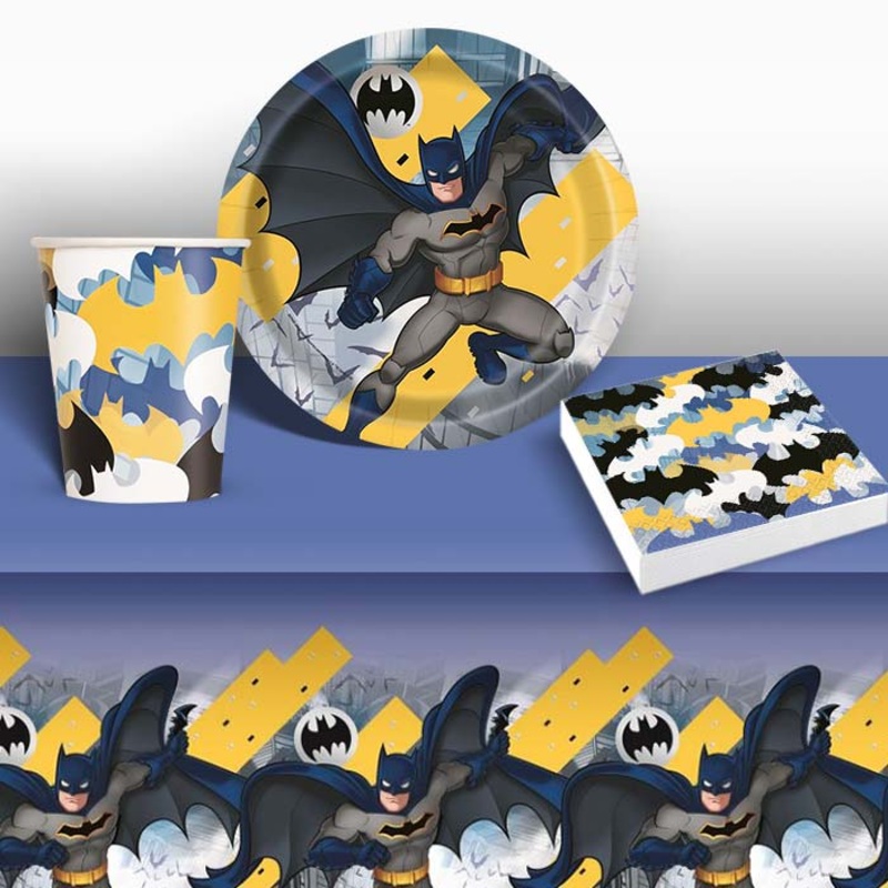 Batman Party Plates and Napkins Tableware Packs